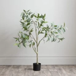 Dunelm Artificial Green Seeding Gum Tree 120cm