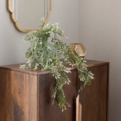 Dunelm Artificial Trailing Green Leaf Bush 82cm